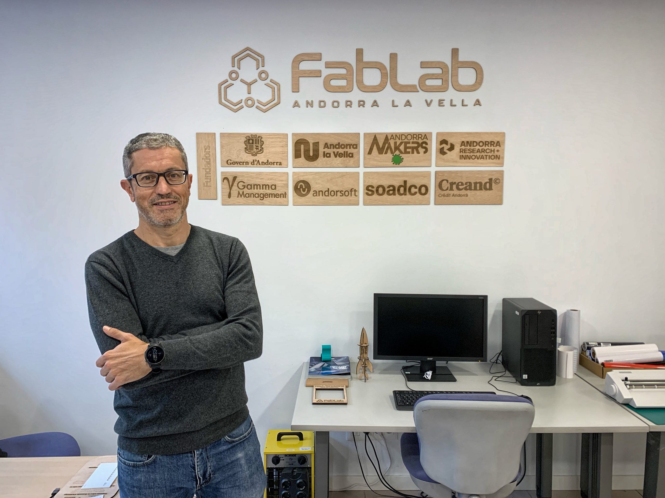 Marc Martí, mànager del primer FabLab d’Andorra: “Volem sobretot que vingui gent jove i que aprengui d’electrònica, a dissenyar i a fabricar”